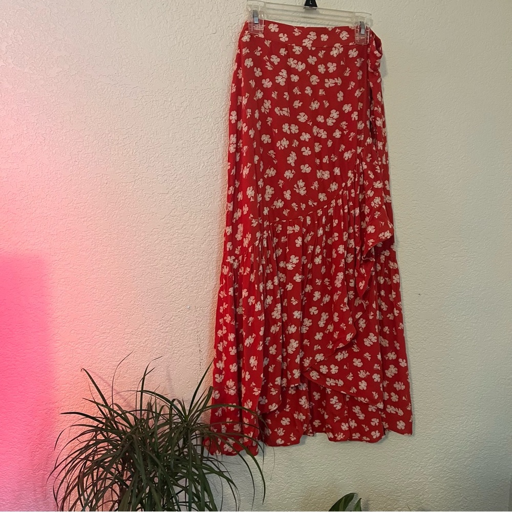 Madewell floral skirt